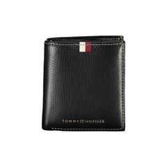 Cartera de cuero negra para hombre de Tommy Hilfiger