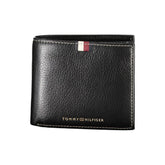 Cartera de cuero negra para hombre de Tommy Hilfiger