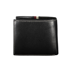Cartera de cuero negra para hombre de Tommy Hilfiger