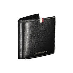 Cartera de cuero negra para hombre de Tommy Hilfiger
