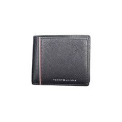Cartera de cuero azul Tommy Hilfiger para hombre