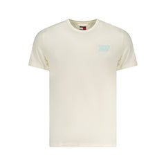 Camiseta de algodón beige para hombre de Tommy Hilfiger
