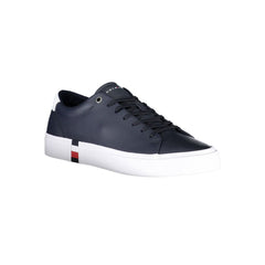 Zapatillas Tommy Hilfiger de cuero azul para hombre