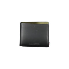 Cartera de cuero negra Tommy Hilfiger