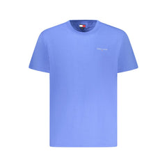 Camiseta azul de algodón Tommy Hilfiger para hombre