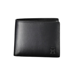 Cartera de cuero negra para hombre de Tommy Hilfiger