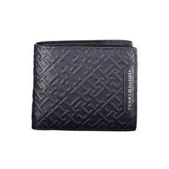Cartera de cuero azul Tommy Hilfiger para hombre