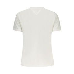 Top de algodón beige para mujer de Tommy Hilfiger