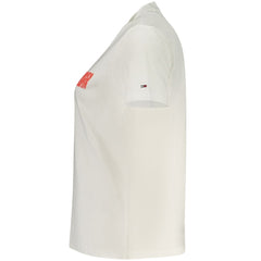 Top de algodón beige para mujer de Tommy Hilfiger