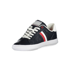 Zapatillas Tommy Hilfiger Sleek Blue con cordones y detalles en contraste