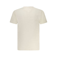 Camiseta de algodón beige para hombre de Tommy Hilfiger