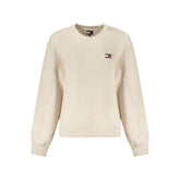 Suéter de algodón beige para mujer de Tommy Hilfiger