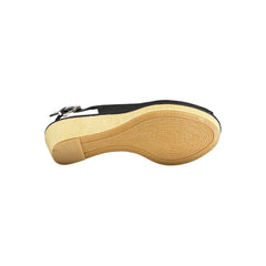 Sandalias de cuero negro Tommy Hilfiger para mujer