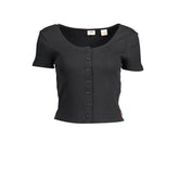 Camiseta Levi's de algodón negra para mujer