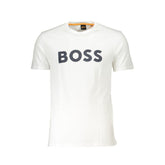 Camiseta blanca de algodón de Hugo Boss