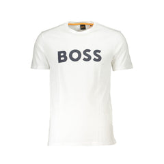 Camiseta blanca de algodón de Hugo Boss