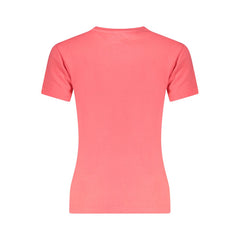 Camiseta rosa de algodón para mujer de Tommy Hilfiger