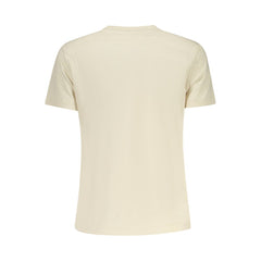Top de algodón beige para mujer de Tommy Hilfiger