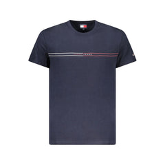 Camiseta azul de algodón Tommy Hilfiger para hombre
