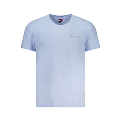 Camiseta azul de algodón Tommy Hilfiger para hombre