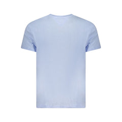 Camiseta azul de algodón Tommy Hilfiger para hombre