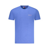 Camiseta azul de algodón Tommy Hilfiger para hombre