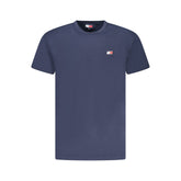 Camiseta azul de algodón Tommy Hilfiger para hombre