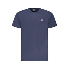 Camiseta azul de algodón Tommy Hilfiger para hombre