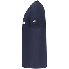 Camiseta azul de algodón Tommy Hilfiger para hombre