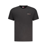 Camiseta negra de algodón Tommy Hilfiger para hombre