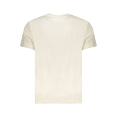 Camiseta de algodón beige para hombre de Tommy Hilfiger