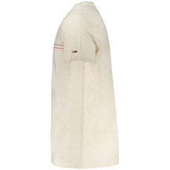 Camiseta de algodón beige para hombre de Tommy Hilfiger