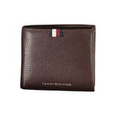 Cartera de cuero marrón de Tommy Hilfiger