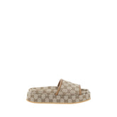 Sandalias de plataforma con estampado GG de Gucci