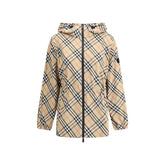 Chaqueta con capucha a cuadros Burberry Archivio
