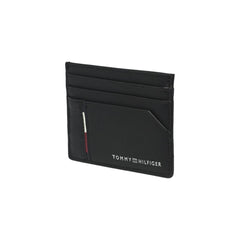 Cartera de cuero negra Tommy Hilfiger