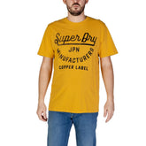Camiseta de algodón naranja Superdry
