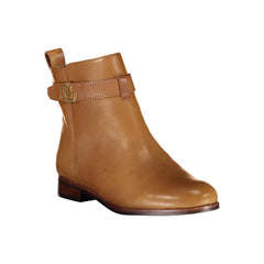 Botas de mujer de cuero marrón Ralph Lauren