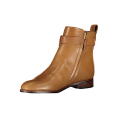 Botas de mujer de cuero marrón Ralph Lauren