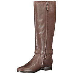 Botas de mujer de cuero marrón Ralph Lauren