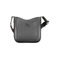 Bolso de mano de cuero negro Ralph Lauren