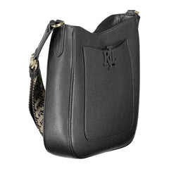 Bolso de mano de cuero negro Ralph Lauren
