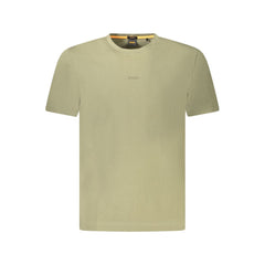 Camiseta de algodón verde Hugo Boss para hombre