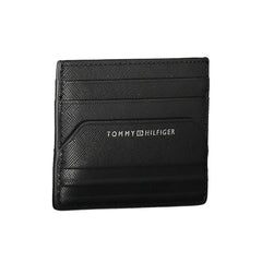 Cartera de cuero negra Tommy Hilfiger