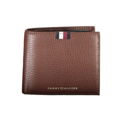 Cartera de cuero marrón de Tommy Hilfiger