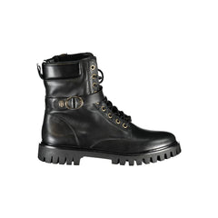 Bota de poliéster negra de Tommy Hilfiger