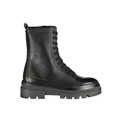 Bota de poliéster negra de Tommy Hilfiger