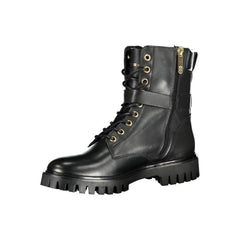 Bota de poliéster negra de Tommy Hilfiger