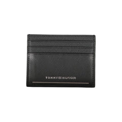 Cartera de cuero negra Tommy Hilfiger