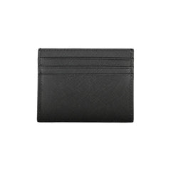 Cartera de cuero negra Tommy Hilfiger